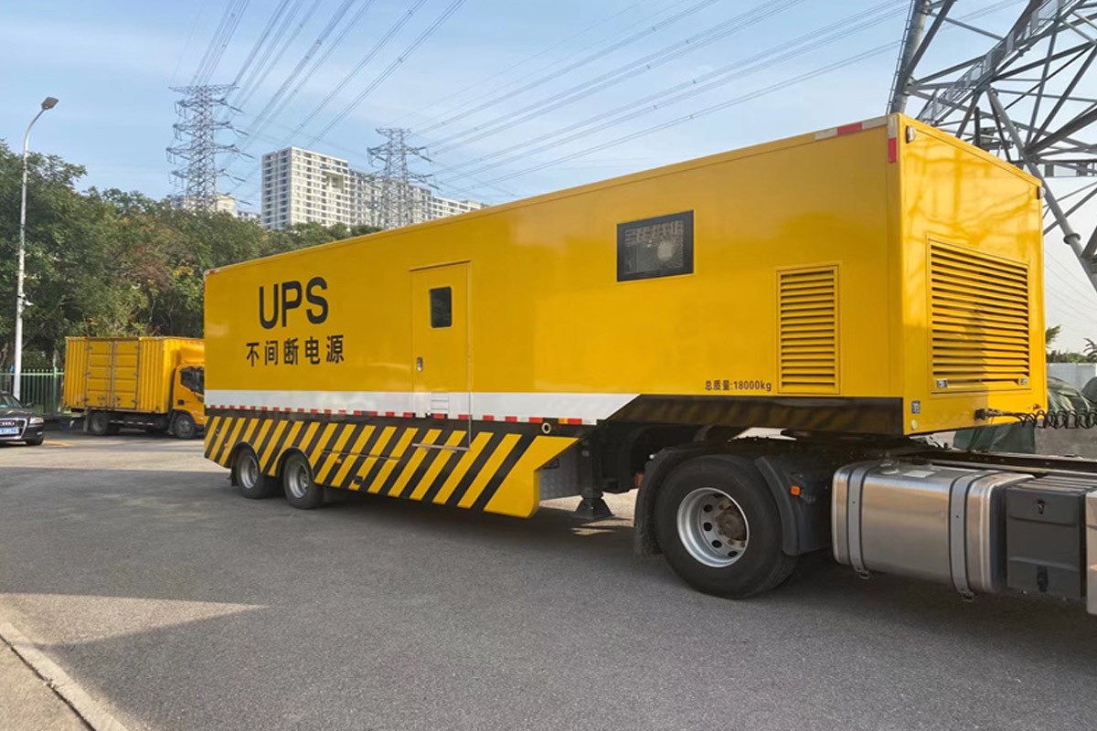 内黄发电机租赁施工现场